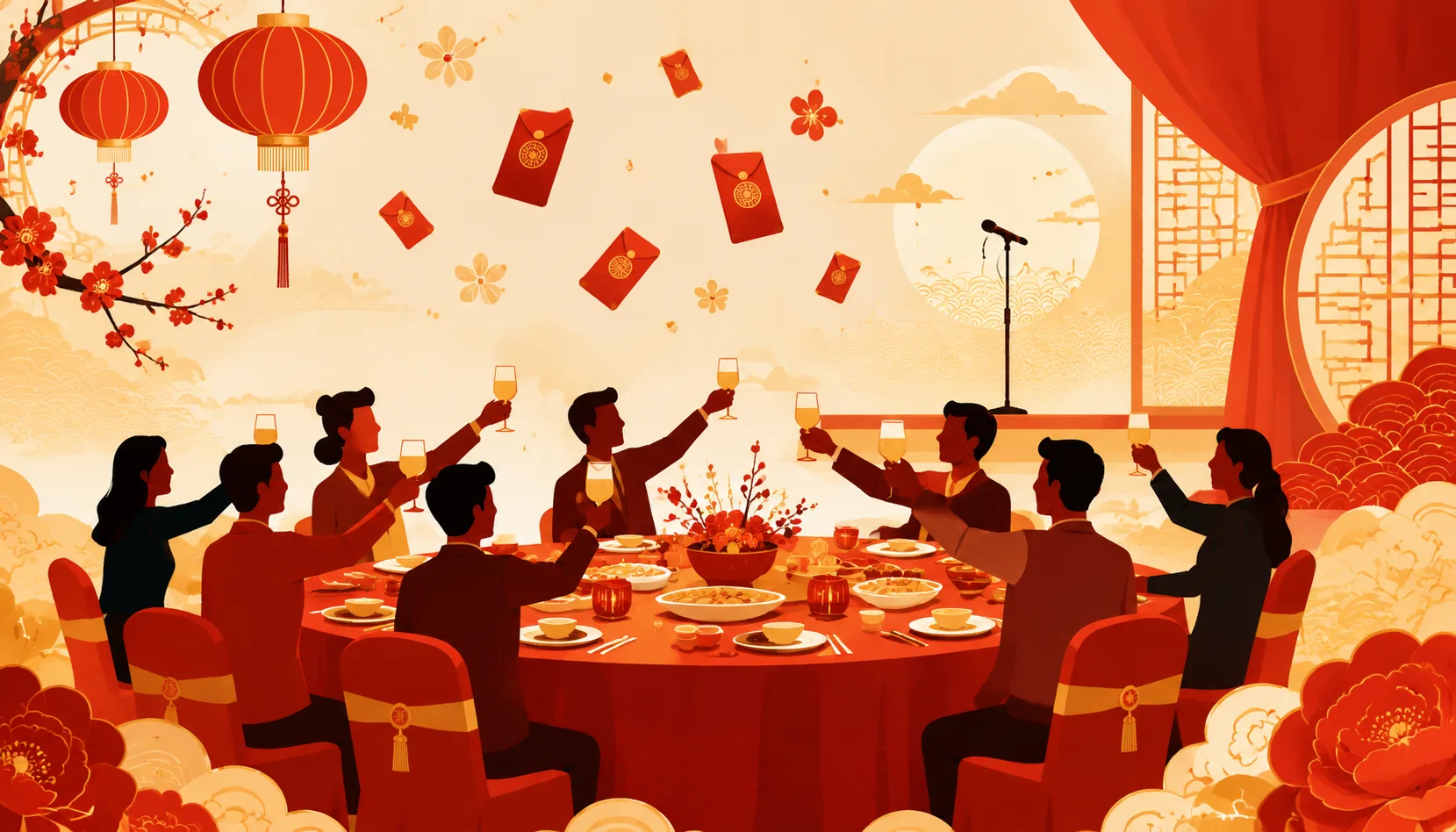 Chinese Company New Year Party (年会) Guide for Foreigners: Toasting, Performances, and Prizes