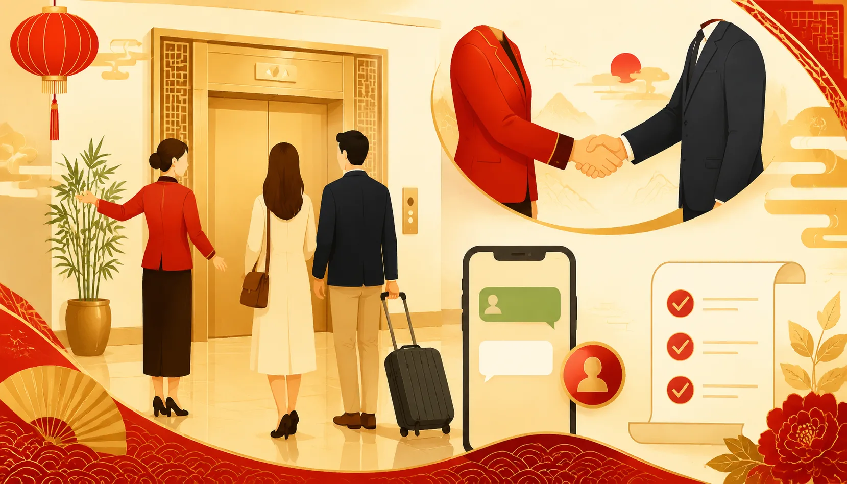 Chinese Business Dinner Exit: Farewell, Follow-Up & Recovery