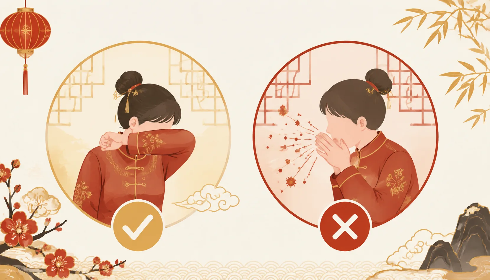 Cover Your Mouth and Turn Away When Sneezing
