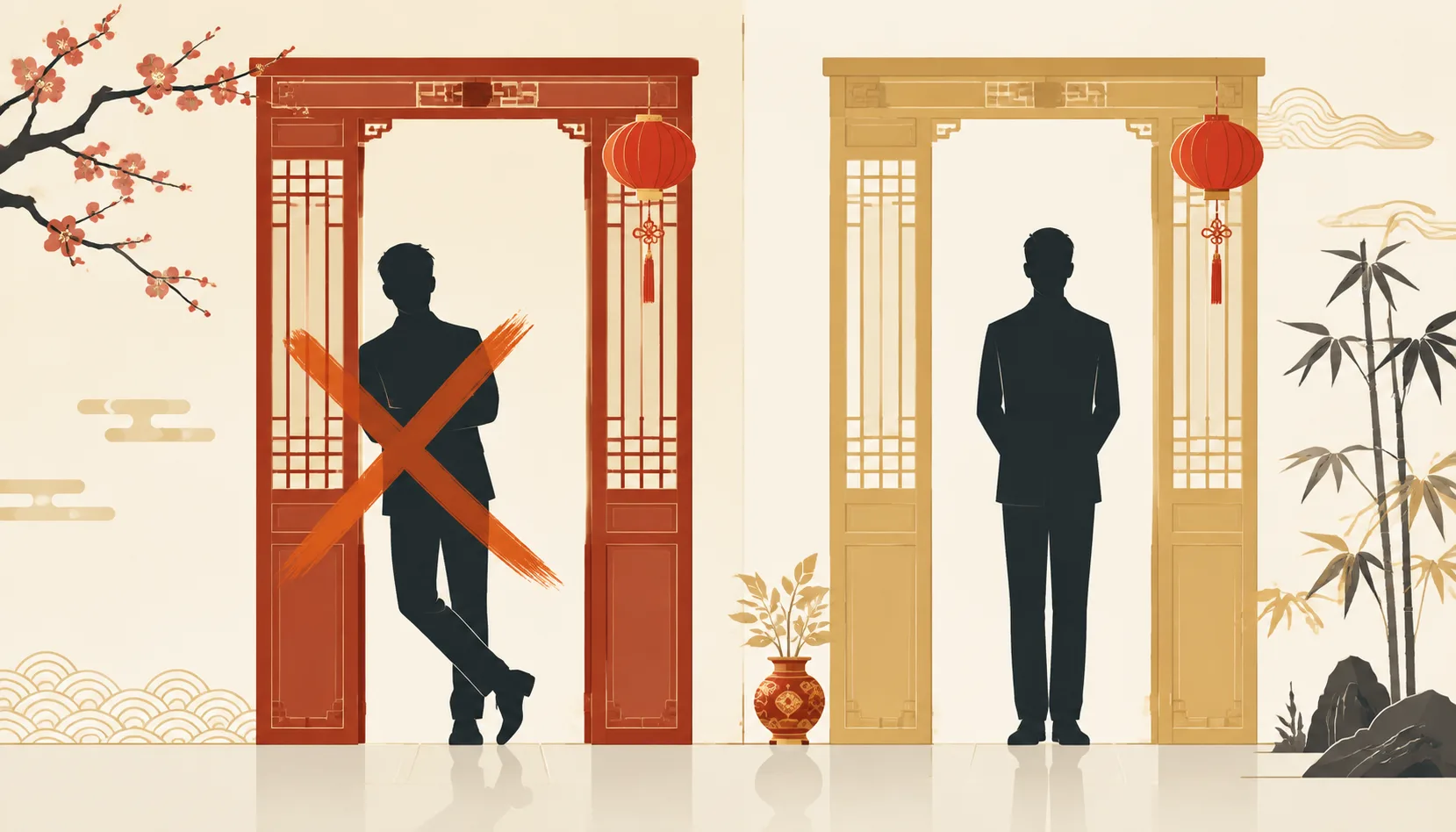 Don't Lean on or Lounge Against a Doorframe
