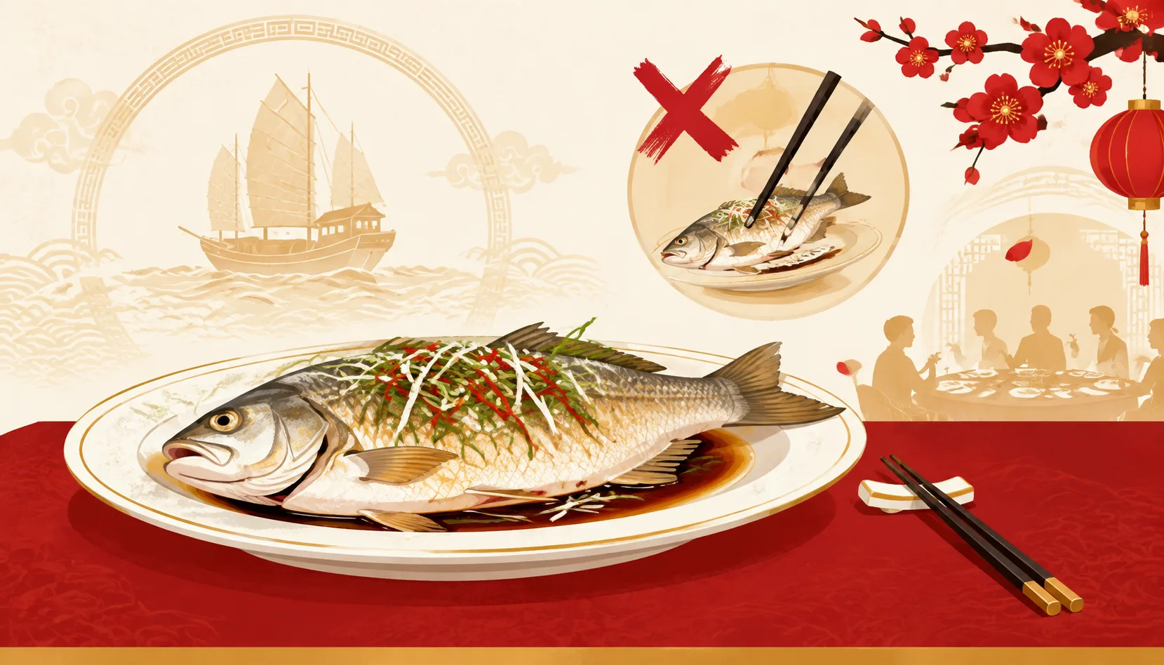 Never Say 'Flip' or Turn the Fish Upside Down at the Table