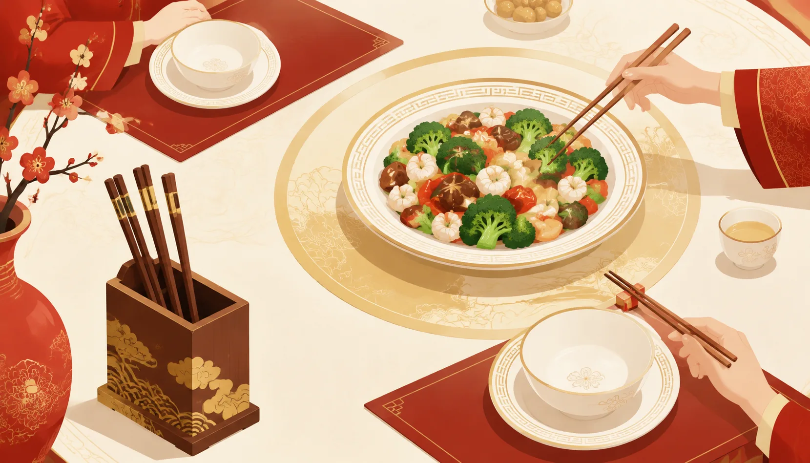 Use the Serving Chopsticks (公筷) at Formal Dinners